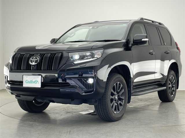 トヨタ ランドクルーザー プラド TX Lパッケージ マットブラED 愛知県 2022(令4)年 1.8万km アティチュードブラックマイカ 純正ディスプレイナビ　フルセグＴＶ　全方位カメラ　ムーンルーフ　黒革　シートヒーター　７人乗　ルーフレール　ＢＳＭ　バックカメラ　セーフティセンス　衝突軽減　追従クルコン　ＬＥＤオートライト　禁煙車