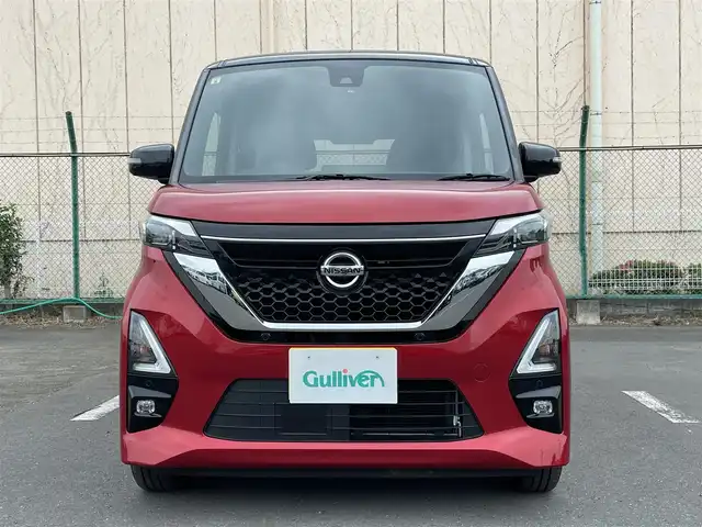 日産 ルークス HWS X プロパイロットED 東京都 2020(令2)年 2.8万km スパークリングレッド/ブラック アラウンドビューモニター/エマージェンシーブレーキ/車線逸脱警報/ソナー/プロパイロット/両側電動スライドドア/アイドリングストップ/横滑り防止措置/ステアリングスイッチ/スマートキー
