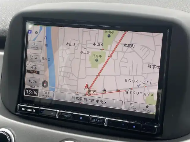 フィアット ５００Ｘ スポーツ 熊本県 2020(令2)年 3.2万km 白 ・ワンオーナー/・スマートキー/・プッシュスタート/・全面衝突警報/・アクティブブレーキ/・レーンキープエイド/・パークアシスト/・前後パーキングセンサー/・ブラインドスポットモニター/・クルーズコントロール(追従式)/・黒革シート/・前席パワーシート/・前席シートヒーター /・社外メモリナビ/　【DVD・Bluetooth・USB・SD・MSV】/・フルセグTV/・バックカメラ/・ETC/・ドライブレコーダー(前後録画)/・LEDヘッドランプ/・LEDフォグランプ/・純正マット/・純正バイザー/・保証書/取説