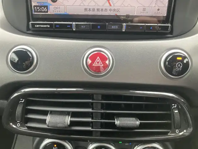 フィアット ５００Ｘ スポーツ 熊本県 2020(令2)年 3.2万km 白 ・ワンオーナー/・スマートキー/・プッシュスタート/・全面衝突警報/・アクティブブレーキ/・レーンキープエイド/・パークアシスト/・前後パーキングセンサー/・ブラインドスポットモニター/・クルーズコントロール(追従式)/・黒革シート/・前席パワーシート/・前席シートヒーター /・社外メモリナビ/　【DVD・Bluetooth・USB・SD・MSV】/・フルセグTV/・バックカメラ/・ETC/・ドライブレコーダー(前後録画)/・LEDヘッドランプ/・LEDフォグランプ/・純正マット/・純正バイザー/・保証書/取説