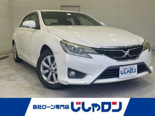 トヨタ マークＸ 250G Fパッケージ 沖縄県 2013(平25)年 6.1万km ホワイトパールクリスタルシャイン (株)IDOMが運営する【じしゃロンコザ店】の自社ローン専用車両になりますこちらは現金またはオートローンご利用時の価格です。自社ローンご希望の方は別途その旨お申付け下さい/社外ナビ　/ＴＶ　/Ｂｌｕｅｔｏｏｔｈ接続　/ＥＴＣ　/オートライト　/パワーステアリング　/パワーウィンドウ　/純正フロアマット　/取り扱い説明書
