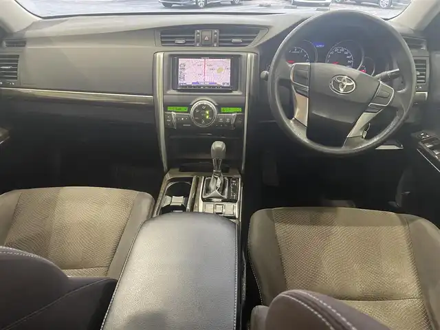 トヨタ マークＸ 250G Fパッケージ 沖縄県 2013(平25)年 6.1万km ホワイトパールクリスタルシャイン (株)IDOMが運営する【じしゃロンコザ店】の自社ローン専用車両になりますこちらは現金またはオートローンご利用時の価格です。自社ローンご希望の方は別途その旨お申付け下さい/社外ナビ　/ＴＶ　/Ｂｌｕｅｔｏｏｔｈ接続　/ＥＴＣ　/オートライト　/パワーステアリング　/パワーウィンドウ　/純正フロアマット　/取り扱い説明書