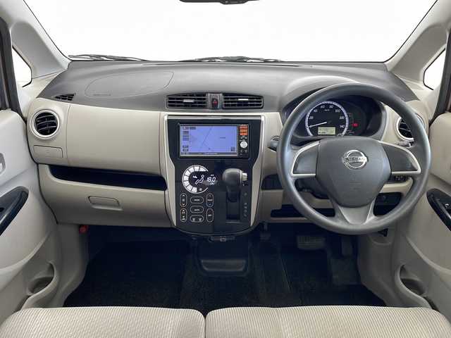日産 デイズ X 石川県 2014(平26)年 9.8万km シルキーローズM 全方位カメラ/バックカメラ/CD/フルセグTV/フロアマット/アイドリングストップ/オートエアコン/スマートキー/プッシュスタート