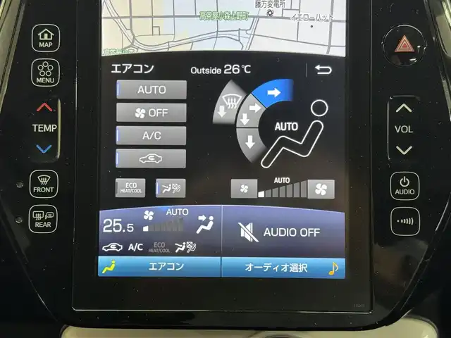 トヨタ プリウス ＰＨＶ S ナビパッケージ 三重県 2017(平29)年 5.1万km スティールブロンドM プラグインハイブリッド/FF/インパネCVT/純正 11.6インチ 縦型ナビ/（AM/FM/USB/iPod/Bluetooth/AUX/TV）/バックカメラ/モデリスタエアロ（F/S/R下）/【OP】ETC2.0/Toyota Safety Sense/・プリクラッシュセーフティ/・レーンディパーチャーアラート（操舵支援付）/・レーダークルコン/・オートハイビーム/・ふらつき検知機能/・【OP】ITS Connect/装備/・【OP】AC100Vアクセサリーコンセント（ヴィークルパワーコネクター付・V2H対応・コンセント2ヶ）/・シートヒーター（D/N）/・ステアリングヒーター/・オートエアコン/・オートライト/・LED ヘッドライト＆フロントフォグランプ/・純正17inAW/・プッシュスタート/・スマートキーx1/・保/など