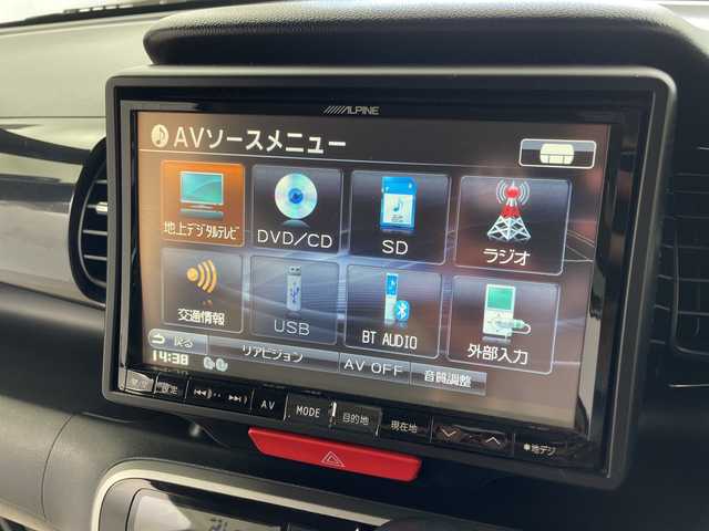 ホンダ Ｎ ＢＯＸ カスタム G ターボパッケージ 鹿児島県 2013(平25)年 9.2万km クリスタルブラックパール ワンオーナー/社外8インチナビ/(AM/FM/CD/DVD/Bluetooth)/フルセグテレビ/バックカメラ/両側パワースライドドア/革調シートカバー/パドルシフト /クルーズコントロール/ステアロングリモコン/オートライト/ETC/純正AW15インチ/電格ミラー
