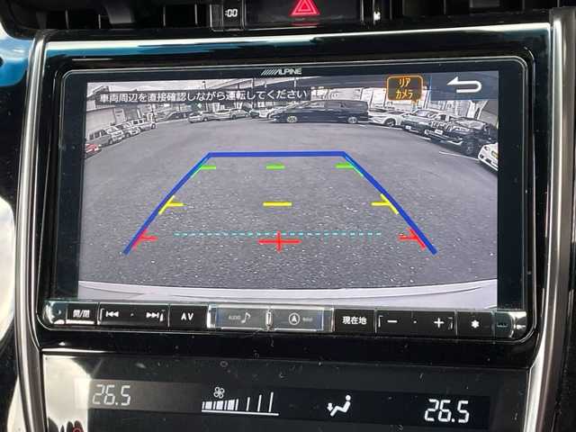 トヨタ ハリアー エレガンス GRスポーツ 神奈川県 2018(平30)年 3.5万km ホワイトパールクリスタルシャイン ワンオーナー				/社外9インチSDナビ【ALPINE：X9Z】				/・DTV/SD/CD/DVD/REC/BT				/バックカメラ				/パノラマルーフ	/ハーフレザーシート/運転席パワーシート			/ビルトインETC							/ToyotaSafetySense/・プリクラッシュセーフティー				/・レーンディパーチャーアラート									/・オートマチックハイビーム/・レーダークルーズコントロール				/前後ドライブレコーダー	/オートライト									/純正LEDヘッドライト/フォグランプ				/LEDイルミネーションビーム			/プッシュEgスタート/ストップ				/スマートキー×2/ターンランプ付電動格納ドアミラー				/純正フロアマット				/取扱説明書				/ナビ取扱説明書				/新車時保証書