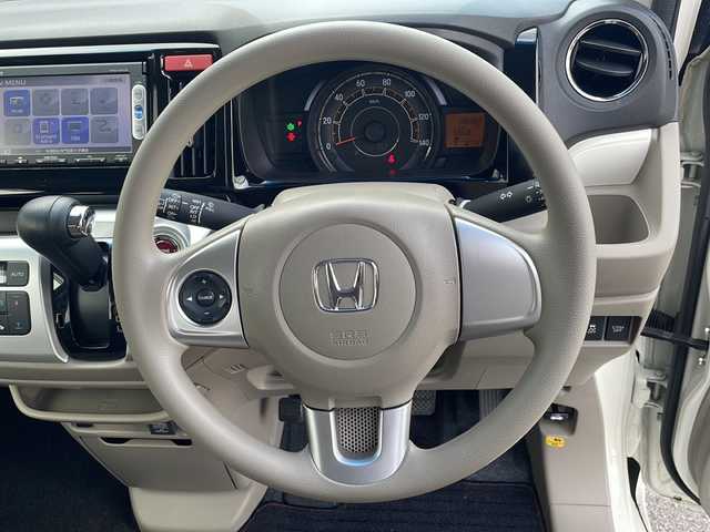 ホンダ Ｎ ＷＧＮ G コンフォートパッケージ 福島県 2015(平27)年 8.7万km プレミアムホワイトパール 4WD 横滑り防止 SD純正ナビ ワンセグTV Bluetooth バックカメラ ETC オートライト 純正LEDライト 純正無限フロアマット  純正無限バイザー 取扱説明書 スマートキー スペアキー