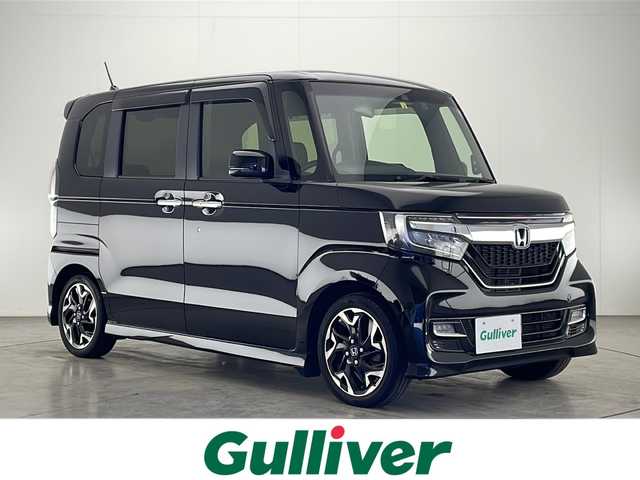 ホンダ Ｎ ＢＯＸ カスタム G EX ターボ ホンダセンシング 宮崎県 2018(平30)年 3.8万km クリスタルブラックパール 禁煙車/ホンダセンシング/純正ナビTV/（VXM-184VFi/CD/DVD/Bluetooth/フルセグTV)/純正バックカメラ/純正ビルトインETC/純正ドライブレコーダー/純正LEDオートライト/純正LEDフォグ/純正15インチアルミ/純正エアロ/純正ルーフエンドスポイラー/純正フロアマット/両側電動スライドドア/アダプティブクルーズコントロール/レーンディパーチャーアラート/クリアランスソナー/助手席スーパーロングスライドシート/オートエアコン（プラズマクラスター）/パドルシフト/本革巻ハンドル/ウインカードアミラー/スマートキー/プッシュエンジンスタート/新車時保証書/取扱い説明書