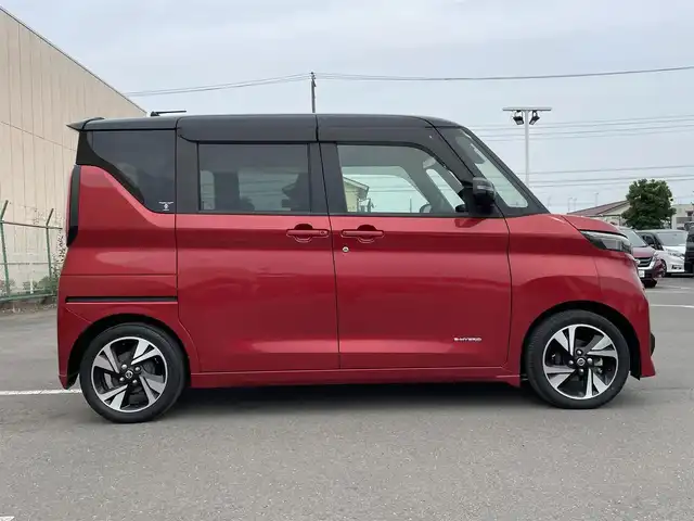 日産 ルークス HWS Gターボ プロパイロットED 東京都 2021(令3)年 1.4万km スパークリングレッド/ブラック ナビ/アラウンドビューモニター/エマージェンシーブレーキ/車線逸脱警報/ソナー/プロパイロット/ＥＴＣ/ドライブレコーダー/アイドリングストップ/横滑り防止措置/ステアリングスイッチ/両側電動ドア