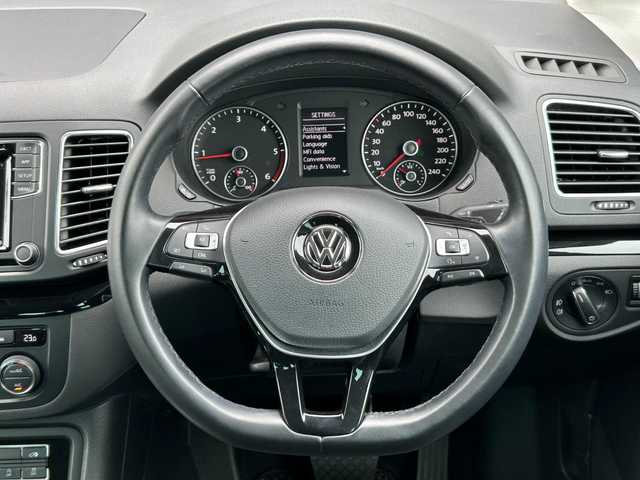 フォルクスワーゲン シャラン TDI ハイライン 茨城県 2022(令4)年 3.9万km アトランティックブルーメタリック 両側ＰＷスライドドア　/オールインＳＦＴ　/ＡＣＣ　/ＬＫＡ　/ＢＳＡ　/Ｂカメラ　/ＰＤＣ　/ディスプレイオーディオ　/ＣａｒＰｌａｙ　/ＢＴ　/ＵＳＢ　/半革　/シートヒーター　/ＰＷテールゲート　/ＥＴＣ　/パドルシフト/禁煙車