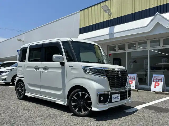 スズキ スペーシア カスタム HYBRID XS 京都府 2018(平30)年 11万km ピュアホワイトP (株)IDOMが運営する【じしゃロン伏見店】の自社ローン専用車両になりますこちらは現金またはオートローンご利用時の価格です。自社ローンご希望の方は別途その旨お申付け下さい