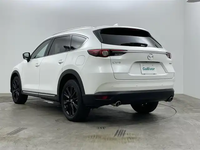 マツダ ＣＸ－８ XD ブラックトーンエディション 岡山県 2021(令3)年 6.4万km スノーフレイクホワイトパールマイカ 純正10.25インチSDナビ/（Carplay/フルセグTV/USB/Bluetooth）/ルーフレール/全方位カメラ/ETC/横滑り防止装置/レーンキープアシスト/オートマチックハイビーム/D/N席シートヒーター/D/N席パワーシート/LEDヘッドライト/ブラインドスポットモニター/アイドリングストップ/ステアリングヒーター/電動リアゲート/コーナーセンサー/プッシュスタート/スマートキー/スペアキー/ミュージックプレイヤー/純正フロアマット/純正19インチアルミホイール/新車保証書/取扱説明書