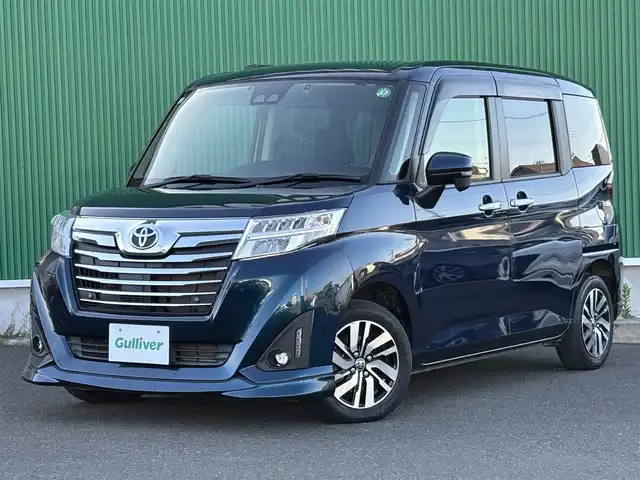 トヨタ ルーミー カスタムG 宮城県 2020(令2)年 4.3万km レーザーブルークリスタルシャイン コンフォートパッケージ/・シートヒーター（運転席/助手席）/・シートバックテーブル（運転席/助手席）/＝＝＝/スマートアシスト3/・衝突回避支援ブレーキ機能/・衝突警報機能/・車線逸脱警報機能/・誤発進抑制制御機能/・先行車発進お知らせ機能/・オートハイビーム/・コーナーセンサー/純正ナビ（NSZT-W68T）/・CD/DVD/・Bluetooth/・フルセグTV/バックカメラ/ビルトインETC/ドライブレコーダー/両側パワースライドドア/革巻きステアリング/クルーズコントロール/ステアリングスイッチ/LEDヘッドランプ/フォグランプ/オートライト/スマートキー＆プッシュスタート/スペアキー/電動格納ミラー/純正14インチAW/純正ドアバイザー/純正フロアマット/Wエアバッグ
