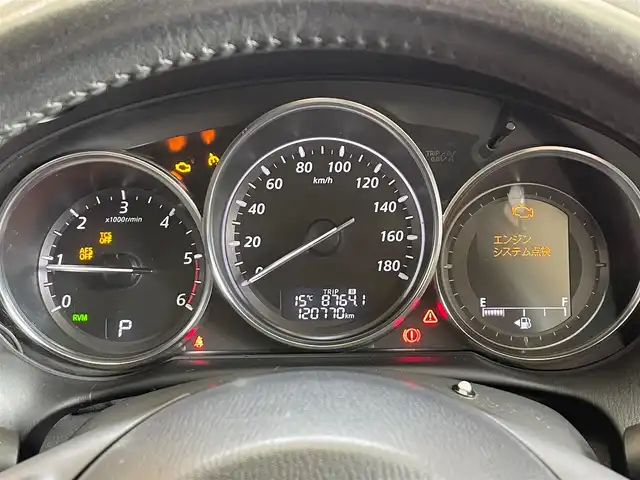 マツダ ＣＸ－５ XD Lパッケージ 岩手県 2013(平25)年 12.1万km ジールレッドマイカ ４WD/ディーゼルターボ/本革シート/クルーズコントロール/パワーシート/シートヒーター/アダプティブフロントライティングシステム/横滑り防止装置/リヤビークルモニタリングシステム/パドルシフト/純正ナビ/（CD/DVD/フルセグ/USB/Bluetooth）/ステアリングスイッチ/バックカメラ/サイドカメラ/ETC/ドライブレコーダー/オートライト/LEDヘッドライト