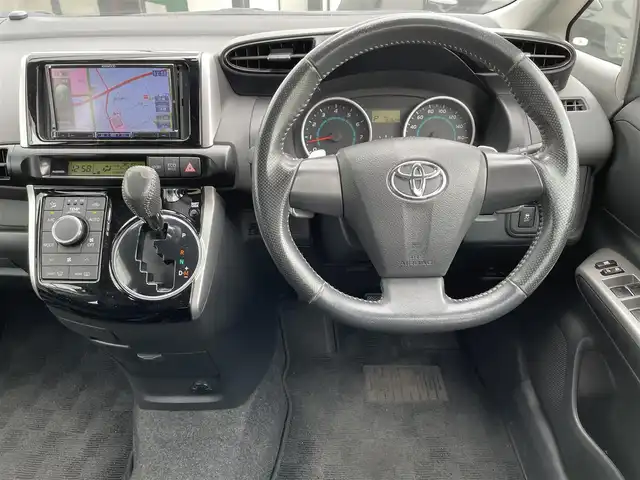 トヨタ ウィッシュ 1．8S 宮城県 2009(平21)年 15.3万km ホワイトパールクリスタルシャイン 走行距離：153604km/エアロ有/ＭＴ付ＡＴ/ＥＴＣ/スペアキー/Ｂカメ/エンジンスタートボタン/社外フロアマット/予備タイヤ/USB/BT/SDナビ/フルフラットシート/スタッドレス