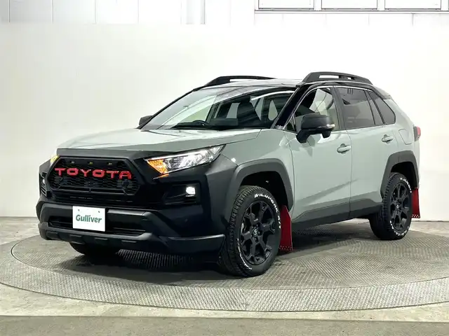 トヨタ ＲＡＶ４ アドベンチャー オフロードPKGⅡ 大阪府 2023(令5)年 2.1万km 緑 純正10incナビ(フルセグ/Bluetooth) バックカメラ ETC 社外グリル 黒革シート パワーシート/ヒーター/エアコン 衝突軽減 レーダーC クリアランスソナー BSM デジタルミラー