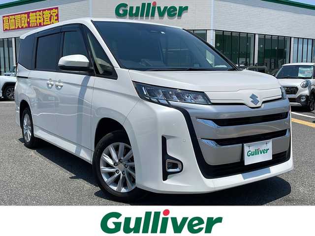 スズキ ランディ ハイブリッドG 鳥取県 2022(令4)年 3.1万km ホワイトパールクリスタルシャイン ４WD・ハイブリット/ワンオーナー/純正ナビ/フルセグ/DVD/CD/BT/USB/バックカメラ・ETC/プリクラッシュセーフティ/レーンキープアシスト/レーダークルーズコントロール/両側パワースライドドア/前席シートヒーター/LEDヘットライト/純正16インチアルミホイール/プッシュエンジンスタート/社外アルミスタットレスセット積込/（タイヤ溝６部山）
