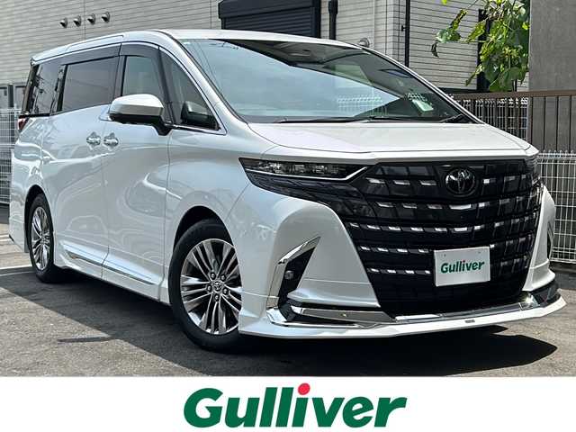 トヨタ アルファード Z 京都府 2023(令5)年 0.7万km プラチナホワイトパールマイカ 純正ディスプレイオーディオ/　ナビキッド付き/フルセグTV/HDMI/Bluetooth/全方位モニター/デジタルインナーミラー/左右独立ムーンルーフ/パーキングアシスト/電動リアゲート/両側電動スライドドア/ETC2.0/ワイヤレス充電/ステアリングヒーター/BSM/LEDオートライト/スペアタイヤ/シートヒーター /ベンチレーション/ワンオーナー