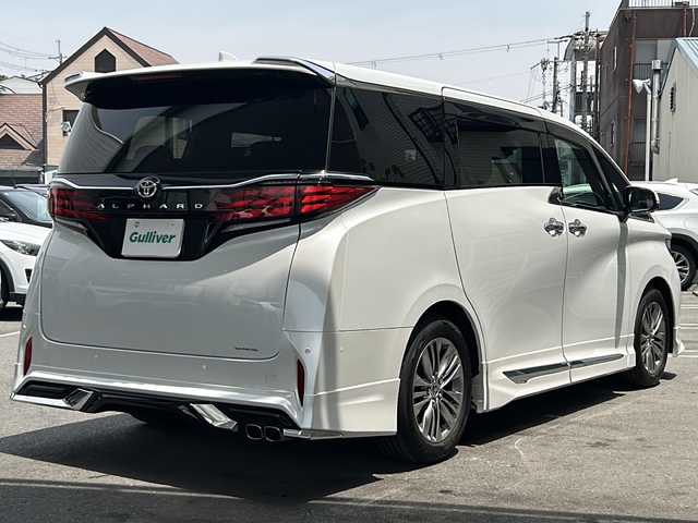 トヨタ アルファード Z 京都府 2023(令5)年 0.7万km プラチナホワイトパールマイカ 純正ディスプレイオーディオ/　ナビキッド付き/フルセグTV/HDMI/Bluetooth/全方位モニター/デジタルインナーミラー/左右独立ムーンルーフ/パーキングアシスト/電動リアゲート/両側電動スライドドア/ETC2.0/ワイヤレス充電/ステアリングヒーター/BSM/LEDオートライト/スペアタイヤ/シートヒーター /ベンチレーション/ワンオーナー