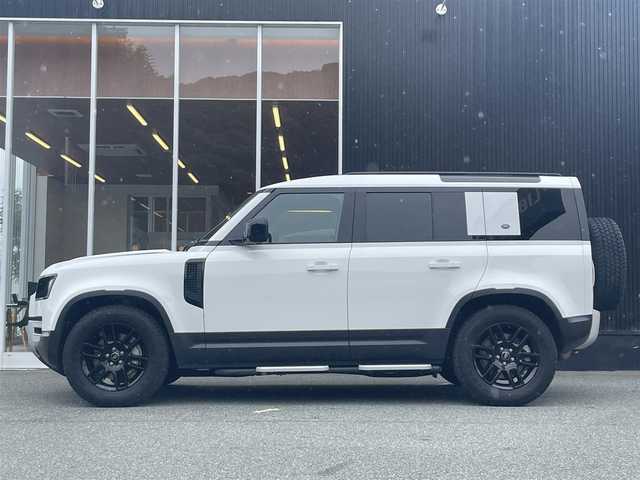 ランドローバー ランドローバー ディフェンダー 110X 福岡県 2021(令3)年 5.2万km フジホワイト パノラマサンルーフ/アダプティブクルーズコントロール/レーンキープアシスト/ブラインドスポットモニター/黒革シート/全席シートヒーター/純正サイドステップ/純正ナビ　/Applecarplay/androidauto/全方位カメラ/Bluetooth/LEDヘッドライト/エアーサスペンション/純正19インチアルミホイール/ETC2.0/取扱説明書/保証書/スペアキー×1