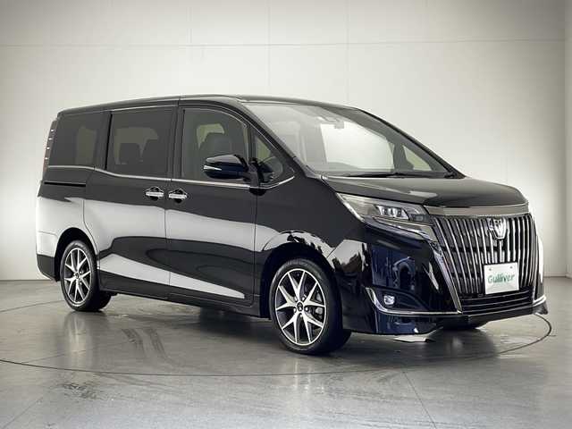 トヨタ エスクァイア Gi プレミアムパッケージ ブラックテーラード 宮崎県 2020(令2)年 3.4万km ブラック Toyota Safety Sense/〇プリクラシュセーフティ/〇レーンディパーチャーアラート/〇パーキングブレーキ/〇クリアランスソナー/〇オートマチックハイビーム/〇先行車発進告知/純正９インチSDナビ/フルセグTV/CD/DVD/Bluetooth/バックカメラ/純正12.1型後席ディスプレイ（V12T-R68C)/両側パワースライドドア/ハーフレザーシート/シートヒーター/クルーズコントロール/ステアリングヒーター/LEDヘッドライト/ビルトインETC2.0/モデリスタ１７インチAW/アイドリングストップ/保証書/取扱説明書/ナビ取扱説明書