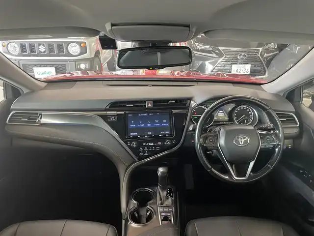トヨタ カムリ WS 愛知県 2018(平30)年 14.5万km アティチュードブラックマイカ/ダークブルーマイカメタリック 2トーン ワンオーナー /プリクラッシュ/純正SDナビ/AM/FM/CD/DVD/TV/SD/BT/コーナーセンサー /パーキングアシスト/ビルトインETC/レーンキープ/ハーフレザー/パワーシート/パドルシフト/ステアリングスイッチ/バックカメラ/オートハイビーム/スマートキー /スペアキー/純正アルミ
