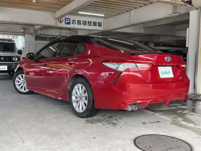 トヨタ カムリ WS 愛知県 2018(平30)年 14.5万km アティチュードブラックマイカ/ダークブルーマイカメタリック 2トーン ワンオーナー /プリクラッシュ/純正SDナビ/AM/FM/CD/DVD/TV/SD/BT/コーナーセンサー /パーキングアシスト/ビルトインETC/レーンキープ/ハーフレザー/パワーシート/パドルシフト/ステアリングスイッチ/バックカメラ/オートハイビーム/スマートキー /スペアキー/純正アルミ