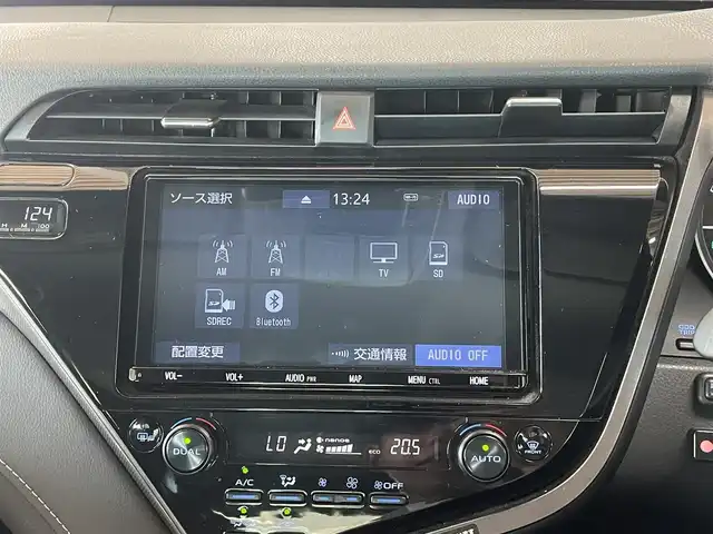 トヨタ カムリ WS 愛知県 2018(平30)年 14.5万km アティチュードブラックマイカ/ダークブルーマイカメタリック 2トーン ワンオーナー /プリクラッシュ/純正SDナビ/AM/FM/CD/DVD/TV/SD/BT/コーナーセンサー /パーキングアシスト/ビルトインETC/レーンキープ/ハーフレザー/パワーシート/パドルシフト/ステアリングスイッチ/バックカメラ/オートハイビーム/スマートキー /スペアキー/純正アルミ