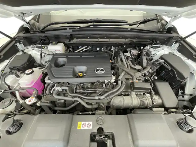 レクサス ＮＸ 350h Fスポーツ 滋賀県 2022(令4)年 3.2万km ホワイトノーヴァガラスフレーク 純正ナビ/CD/DVD/USB/Bluetooth/フルセグテレビ/パノラミックビューモニター/パノラマムーンルーフ/パワーバックドア/デジタルインナーミラー/三眼LEDヘッドライト/オレンジキャリパー/セーフティセンスプラス/・プリクラッシュセーフティ/・レーントレーシングアシスト/・ロードサインアシスト/・ドライバー異常時対応システム/・プロアクティブドライビングアシスト/・オートマチックハイビーム/・レーンディパーチャーアラート/・レーダークルーズコントロール/ブラインドスポットモニター/パーキングサポートブレーキ/ヘッドアップディスプレイ/クリアランスソナー/ETC2.0/パドルシフト/純正フロアマット/プッシュスタート /スマートキー