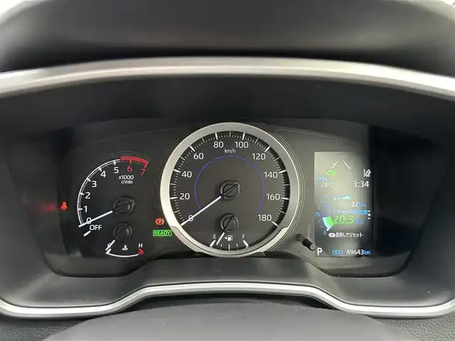 トヨタ カローラ スポーツ ハイブリッドG 三重県 2020(令2)年 5万km ホワイトパールクリスタルシャイン 純正9インチディスプレイオーディオ(車載ナビ機能有)/6スピーカー（AM/FM/Bluetooth/Miracast/TV）/バックカメラ/シートヒーター（前席）/トヨタセーフティセンス（プリクラッシュセーフティセンス/レーントレーシングアシスト/レーダークルーズコントロール/オートマチックハイビーム/ロードサインアシスト）/ETC/ブラインドスポットッモニター/左右独立式温度調整オートエアコン/スマートエントリー/スタートシステム/角形3灯式LEDヘッドランプ/ガンメタリック枠付ガンメタリックハニカムメッシュフロントグリル/メッキサイドウインドウモールディング/ブラックセンターピラーガーニッシュ/ホワイトステッチ入合皮革巻きダッシュボード/サテンメッキインパネ加飾/サテンメッキ加飾付ピアノブラックオーディオパネル/シルバーインサイドドアハンドル/シルバー加飾付革巻きシフトノブ/サテンメッキ加飾付アナログメーター/4.2インチカラーマルチインフォメーションディスプレイ/ブラックファブリックシート/スポーティシート（前席）/革巻きステアリングホイール