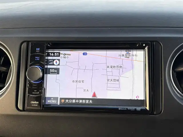 ダイハツ タント エグゼ カスタムRS 大分県 2011(平23)年 9.7万km クリムゾンブラッククリスタルマイカ ・ナビ(AUX/CD/BT/USB)/・スマートキー/・オートエアコン/・ETC/・ドアバイザー/・フロアマット/・純正アルミホイール