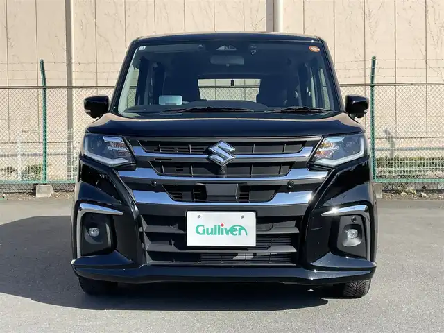 スズキ ソリオ HV MZ 東京都 2025(令7)年 0.2万km スーパーブラックパール 9インチ純正ナビ/フルセグTV/Bluetooth/全方位モニター/両側電動スライドドア/運転席/助手席シートヒーター/ヘッドアップディスプレイ/ナビ連動前後ドライブレコーダー/スズキセーフティサポート/・衝突被害軽減ブレーキ/・車線逸脱抑制・ふらつき防止/・先行車発進お知らせ機能/・アダプティブクルーズコントロール/・ブラインドスポットモニター/ETC2.0/LEDライト/純正フロアマット/純正サイドバイザー/リアサーキュレーター/スマートキー