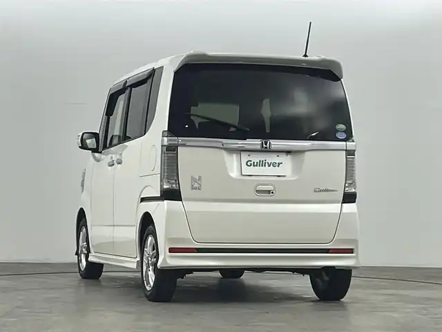 ホンダ Ｎ ＢＯＸ カスタム G Lパッケージ 福島県 2017(平29)年 9万km プレミアムホワイトパールⅡ 社外ケンウッドナビ/・ワンセグTV/・CD.SDUSB.AUX/バックカメラ/片側パワースライドドア/ビルトインETC/ステアリングスイッチ/サマータイヤ積込み（純正AW付）/プッシュスタート/スマートキー/社外AW/HIDヘッドライト/HIDフォグライト/オートライト/純正フロアマット