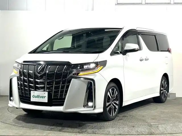 トヨタ アルファード S Cパッケージ 大阪府 2018(平30)年 3.1万km ホワイトパールクリスタルシャイン ＪＢＬプレミアムサウンド　　３６０カメラ　純正フリップダウンモニター　デジタルインナーミラー　ＢＳＭ　衝突軽減ブレーキ　レーダークルーズコントロール　ＥＴＣ　ＡＣ１００Ｖ電源　ステアリングヒーター