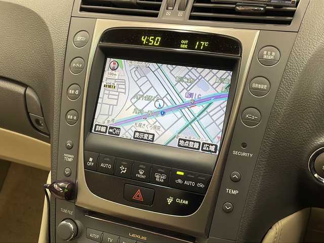 レクサス ＧＳ 430 道央・札幌 2006(平18)年 9.4万km シルバーM ・サンルーフ/・レザーシート/・前席シートヒーター/・前席エアシート/・前席パワーシート/・横滑り防止装置/・純正HDDナビ/・バックカメラ /・クルーズコントロール/・HIDヘッドライト/・リヤフォグライト/・フォグライト/・純正18インチAW/・ETC