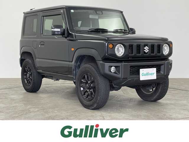 スズキ ジムニー XC 大分県 2021(令3)年 5.8万km ブルーイッシュブラックパール3 ターボ/4WD/スマートキー/デュアルセンサーブレーキサポート/電格ミラー/ウィンカーミラー/オートライト/フォグランプ/LEDヘッドライト/クルーズコントロール/ステアリングスイッチ/革巻きステアリング/社外リアラダー/ドアバイザー