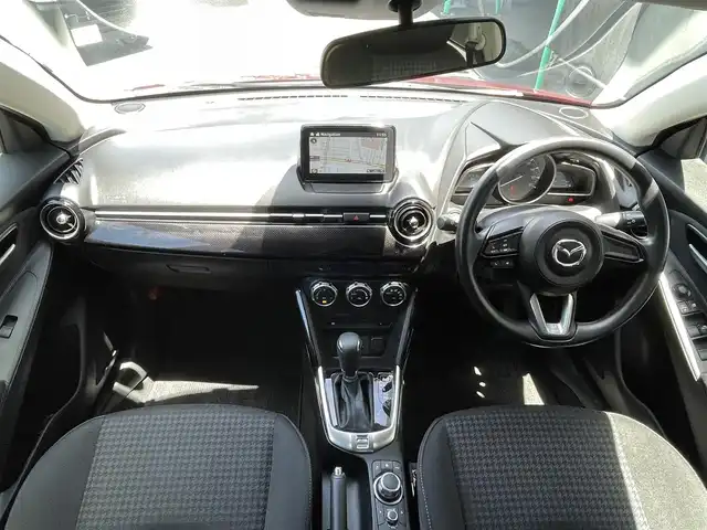 マツダ デミオ 15S 千葉県 2019(令1)年 1.5万km ソウルレッドクリスタルM ワンオーナー/メモリナビ/ワンセグテレビ/アイドリングストップ/プッシュスタート/ETC/電格ミラー/USB入力端子