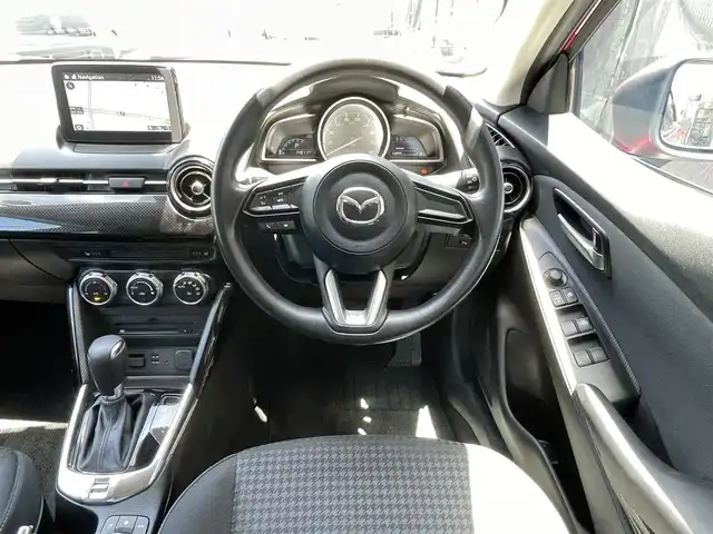 マツダ デミオ 15S 千葉県 2019(令1)年 1.5万km ソウルレッドクリスタルM ワンオーナー/メモリナビ/ワンセグテレビ/アイドリングストップ/プッシュスタート/ETC/電格ミラー/USB入力端子