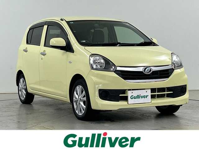 ダイハツ ミラ イース Xf SA 道央・札幌 2014(平26)年 5.8万km コットンアイボリー ・４ＷＤ/・純正オーディオ（CD/AUX）/・衝突被害軽減ブレーキ/・横滑り防止装置/・盗難防止装置/・ＥＴＣ/・エコアイドル/・電動格納ミラー/・Ｗエアバック/・リモコンキー/・スペアキー（１本）/・積込スタッドレスタイヤ社外ＡＷ（２セット）