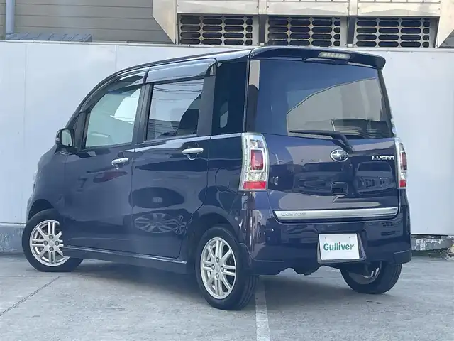 スバル ルクラ カスタム R 青森県 2010(平22)年 3.4万km アーバンナイトブルークリスタルメタリック 4WD/社外メモリナビ/・フルセグTV/・AM/FM/CD/DVD/BT/フォグランプ/純正14AW/純正フロアマット/ETC/室内イルミネーション仕様/冬タイヤ積み込み有/保証書