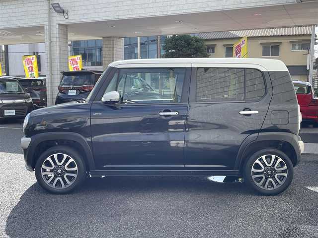 スズキ ハスラー Jスタイル Ⅱ 大分県 2017(平29)年 5.6万km ブルーイッシュブラックパール ワンオーナー/メーカーオプションナビ 【フルセグ/DVD/BTオーディオ】/全方位カメラ/ハーフレザー調シート/純正15インチアルミホイール/衝突被害軽減システム/レーンアシスト/ビルトインETC /HIDヘッドライト/LEDフォグランプ/オートライト/ステアリングリモコン/エンジンプッシュスタート/レザーステアリング/チルトステアリング/前席シートヒーター/運転席シートリフター/ウインカーミラー/アイドリングストップ/横滑り防止装置/リアプライバシーガラス/フロアマット/電動格納ミラー/Wエアバッグ/ABS/スマートキー×2/保証書/車両取説/ナビ取説