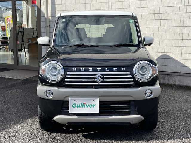 スズキ ハスラー Jスタイル Ⅱ 大分県 2017(平29)年 5.6万km ブルーイッシュブラックパール ワンオーナー/メーカーオプションナビ 【フルセグ/DVD/BTオーディオ】/全方位カメラ/ハーフレザー調シート/純正15インチアルミホイール/衝突被害軽減システム/レーンアシスト/ビルトインETC /HIDヘッドライト/LEDフォグランプ/オートライト/ステアリングリモコン/エンジンプッシュスタート/レザーステアリング/チルトステアリング/前席シートヒーター/運転席シートリフター/ウインカーミラー/アイドリングストップ/横滑り防止装置/リアプライバシーガラス/フロアマット/電動格納ミラー/Wエアバッグ/ABS/スマートキー×2/保証書/車両取説/ナビ取説