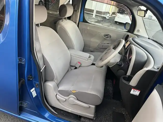 日産 キューブ 15X Vセレクション 静岡県 2009(平21)年 14.6万km パシフィックブルー 日産純正HDDナビ/FM/AM/ワンセグ/iPod/前後コーナーセンサー/フォグランプ/ドアバイザー/スマートキー/プッシュスタート/ETC