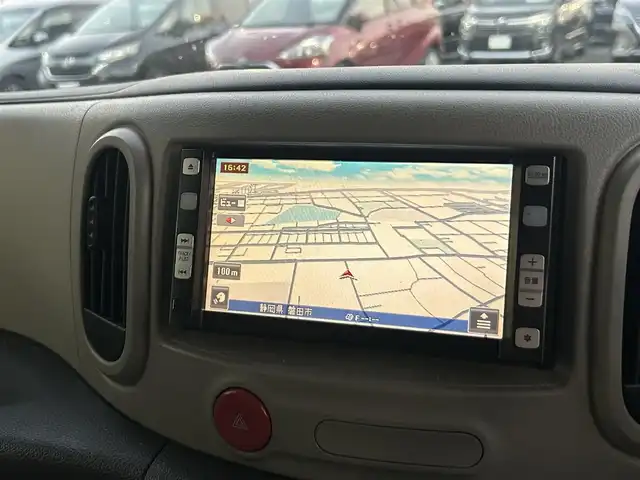 日産 キューブ 15X Vセレクション 静岡県 2009(平21)年 14.6万km パシフィックブルー 日産純正HDDナビ/FM/AM/ワンセグ/iPod/前後コーナーセンサー/フォグランプ/ドアバイザー/スマートキー/プッシュスタート/ETC