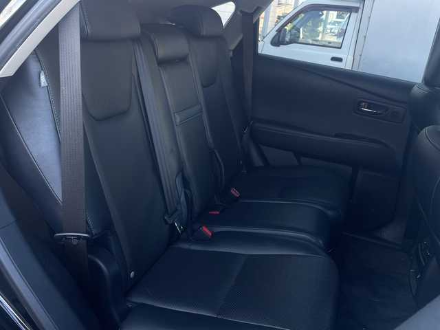 レクサス ＲＸ 450h バージョンL エアサス 長野県 2013(平25)年 9.1万km スターライトブラックガラスフレーク ・純正HDDメーカオプションナビナビゲーション/CD DVD フルセグTV Bluetooth/・バックカメラ/・ビルトインETC/・レーダークルーズコントロール/・黒革シート/・シートヒーター(D/N)/・エアーシート(D/N)/・パワーシート(D/N)/・パワーバックドア/・純正19インチアルミホイール/・コーナーセンサー/・LEDヘッドライト/・オートライト/・フォグライト/・ウィンカーミラー/・電動格納ミラー/・フロアマット/・スマートキー/・エンジンプッシュスタート/・エアサス/・AW付き冬タイヤ積込有り