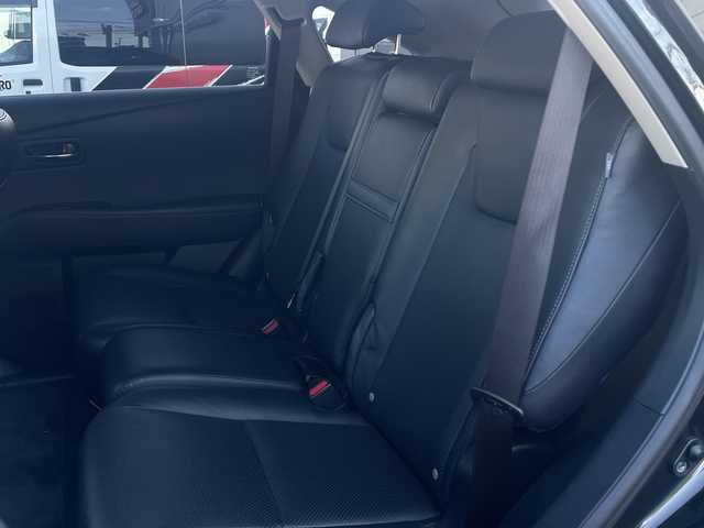 レクサス ＲＸ 450h バージョンL エアサス 長野県 2013(平25)年 9.1万km スターライトブラックガラスフレーク ・純正HDDメーカオプションナビナビゲーション/CD DVD フルセグTV Bluetooth/・バックカメラ/・ビルトインETC/・レーダークルーズコントロール/・黒革シート/・シートヒーター(D/N)/・エアーシート(D/N)/・パワーシート(D/N)/・パワーバックドア/・純正19インチアルミホイール/・コーナーセンサー/・LEDヘッドライト/・オートライト/・フォグライト/・ウィンカーミラー/・電動格納ミラー/・フロアマット/・スマートキー/・エンジンプッシュスタート/・エアサス/・AW付き冬タイヤ積込有り