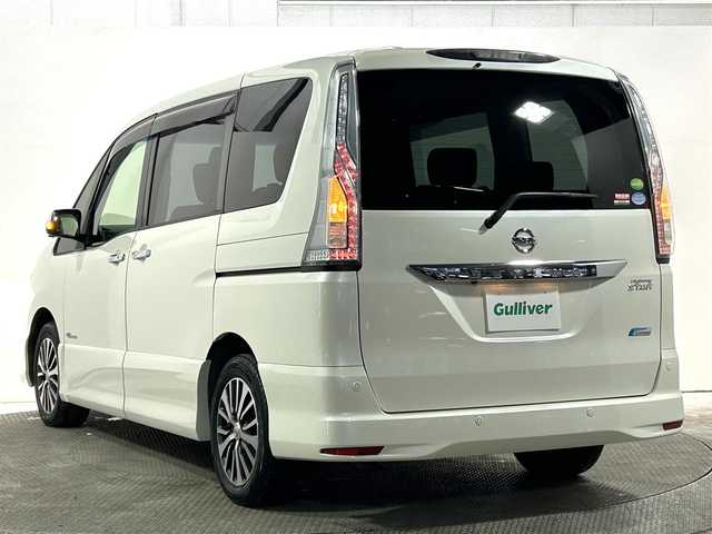 日産 セレナ HWS S HV Vセレ +Sefty 大阪府 2016(平28)年 5.1万km ブリリアントホワイトパール 純正ナビ(フルセグ/DVD再生/Bluetooth) 360カメラ 後席モニター ETC 両側パワースライドドア 衝突軽減 クルコン レーンアシスト リアオートエアコン オートライト ワンオーナー