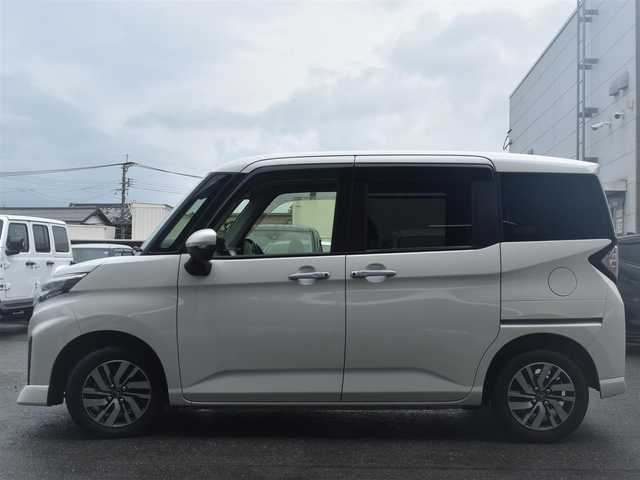 ダイハツ トール カスタムG 大分県 2020(令2)年 3.9万km パールホワイトⅢ 社外ナビ【CN-RA06WD】/　CD/DVD/フルセグTV/BT/パノラマモニター/両側パワースライドドア/スマートキー/プッシュスタート/スマートアシスト/　・衝突警報機能（対車両・対歩行者）/　・衝突回避支援ブレーキ機能/　・ブレーキ制御付き誤発進抑制機能/　・車線逸脱警報機能/　・路外逸脱警報/　・ふらつき警報/　・先行車発進お知らせ機能/　・全車速追従機能付きACC/革巻きステアリング/ステアリングスイッチ/純正LEDヘッドライト/純正14インチアルミ/コーナーセンサー/ETC/保証書/取扱説明書