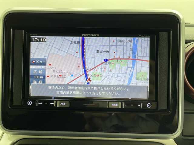 スズキ スペーシア HYBRID X 三重県 2019(平31)年 4.3万km ピュアホワイトP 禁煙車/社外SDナビ（AVIC-RZ802）/AM/FM/CD/DVD/BT/SD/フルセグTV/バックカメラ/衝突軽減ブレーキ/両側パワースライドドア/コーナーセンサー /レーンキープアシスト /シートヒーター /ETC/オートライト/オートハイビーム/プッシュスタート/スマートキー/純正ドアバイザー/アームレスト/サーキュレーター