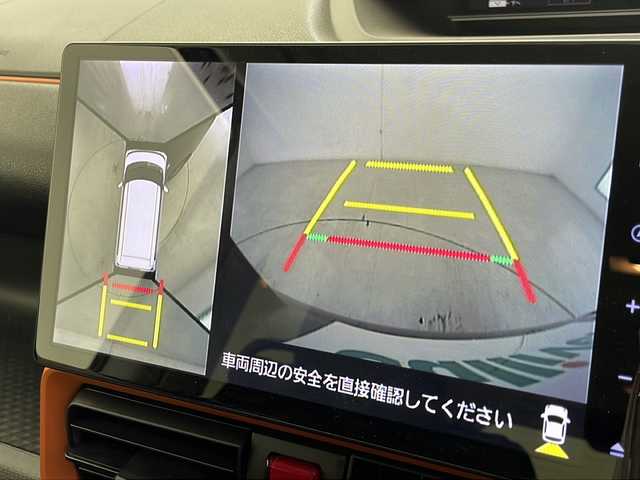 ダイハツ タント ファンクロスターボ 千葉県 2022(令4)年 0.9万km クロムグレーメタリック 純正ナビ/　CD/DVD/Bluetooth/フルセグTV/スマートアシスト/衝突軽減ブレーキ/クリアランスソナー/全方位カメラ/標識認識機能/電動パーキング/オートホールド/オートハイビーム/両側パワスラ/前席シートヒーター/ルーフレール/LEDライト/フォグランプ/前方ドラレコ/ETC/フロアマット